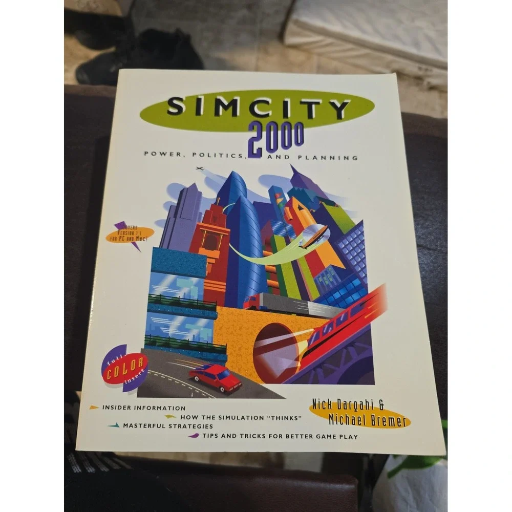 SimCity Game Manuals Lot Of 5 Books 3000, 2000, Farm, Strategies & Secrets Used